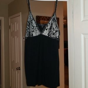 **PRICE DROP**Express black & silver top